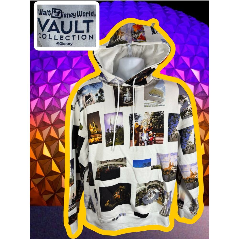 DISNEY VAULT 50TH ANNIVERSARY HOODIE — Mickey Attractions White Medium
